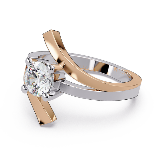 Crossing Two Tone Ring
