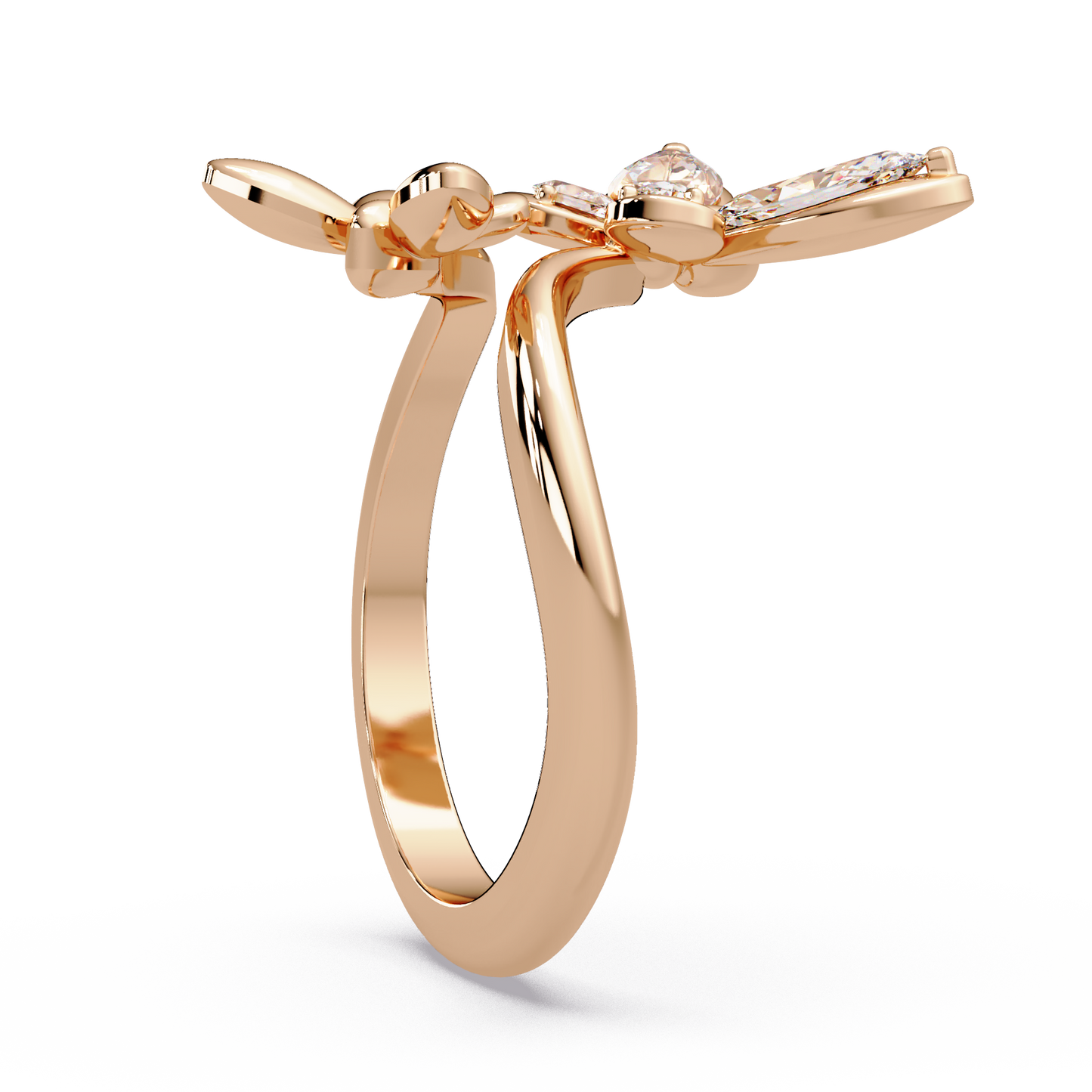 Marquise Papillon Diamond Ring