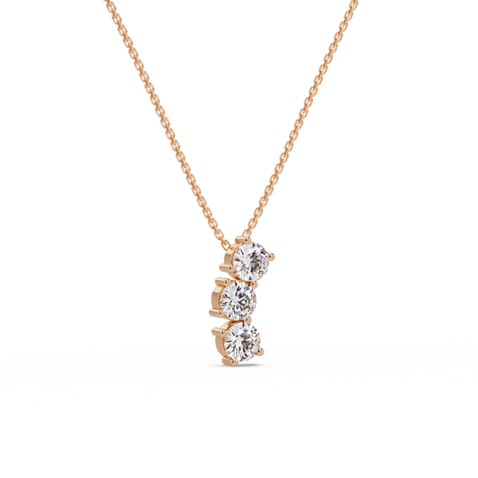 Blossoming Crown Stone Chain Pendant