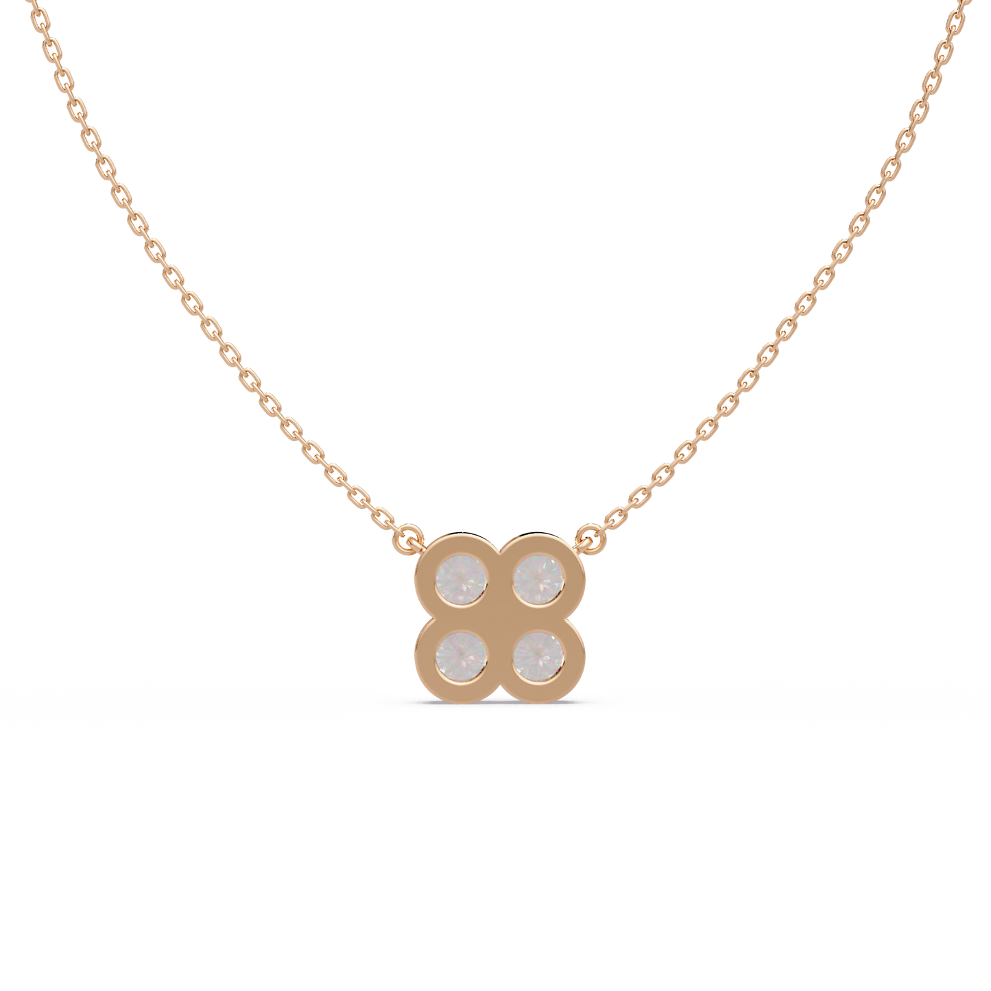 Clover Light Diamond Chain Pendant