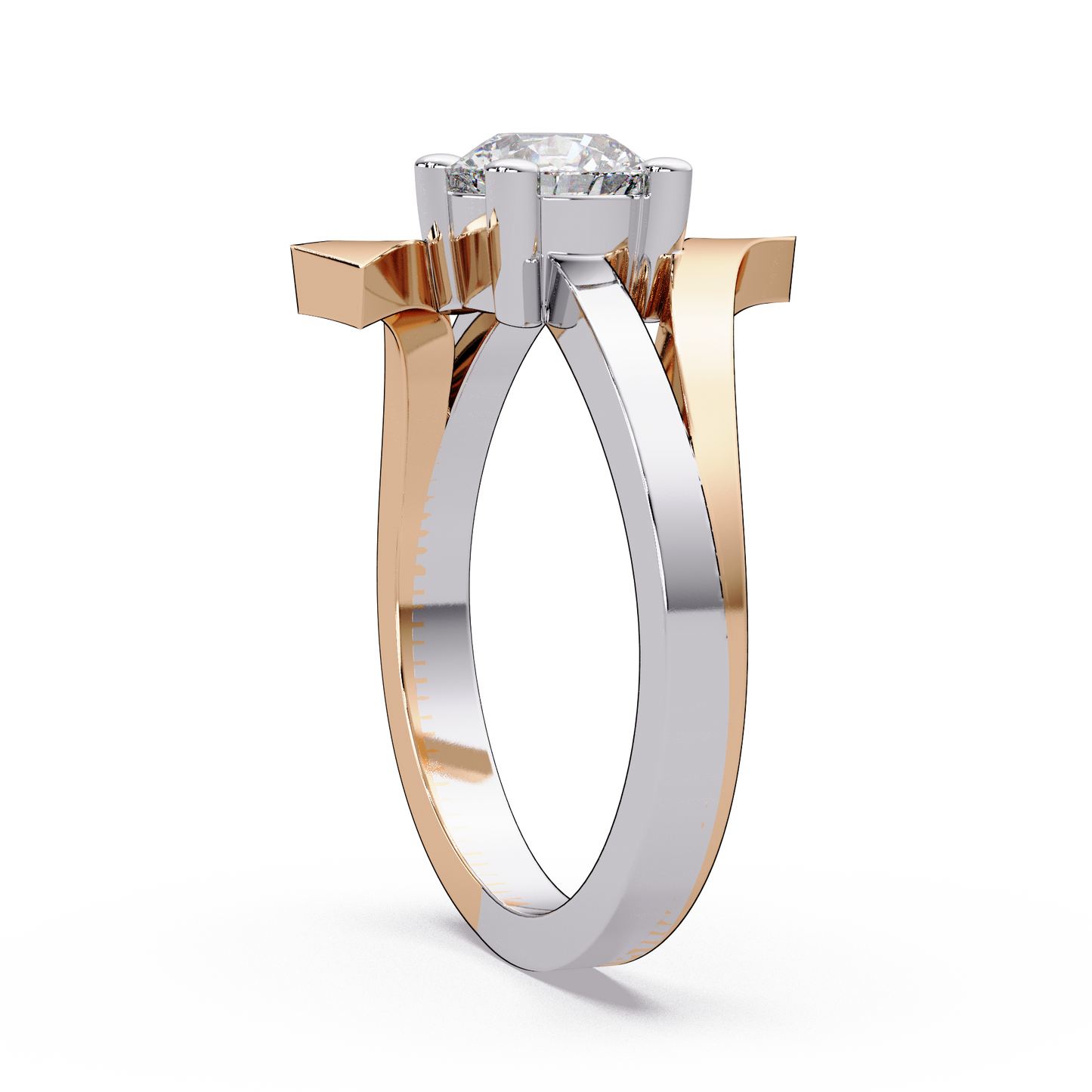 Crossing Two Tone Ring
