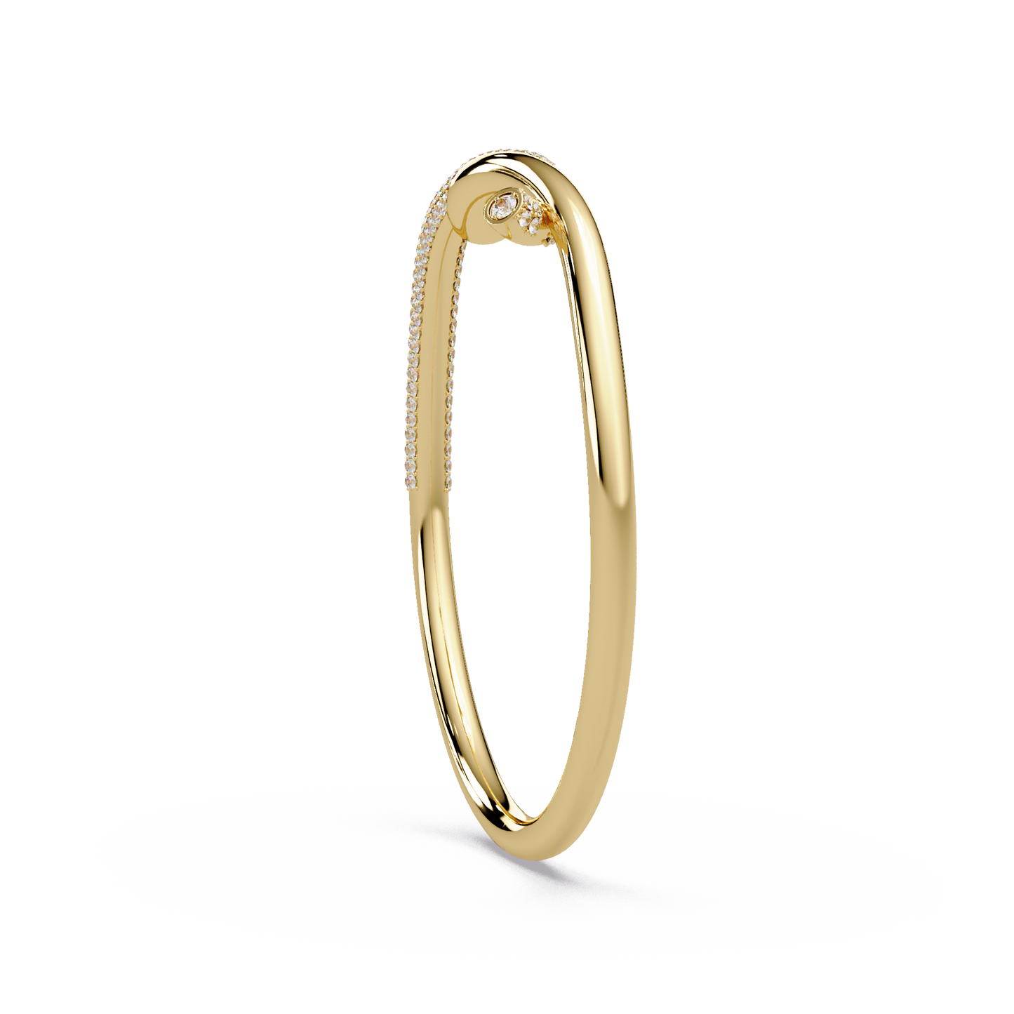 Pave Knot Diamond Bangle