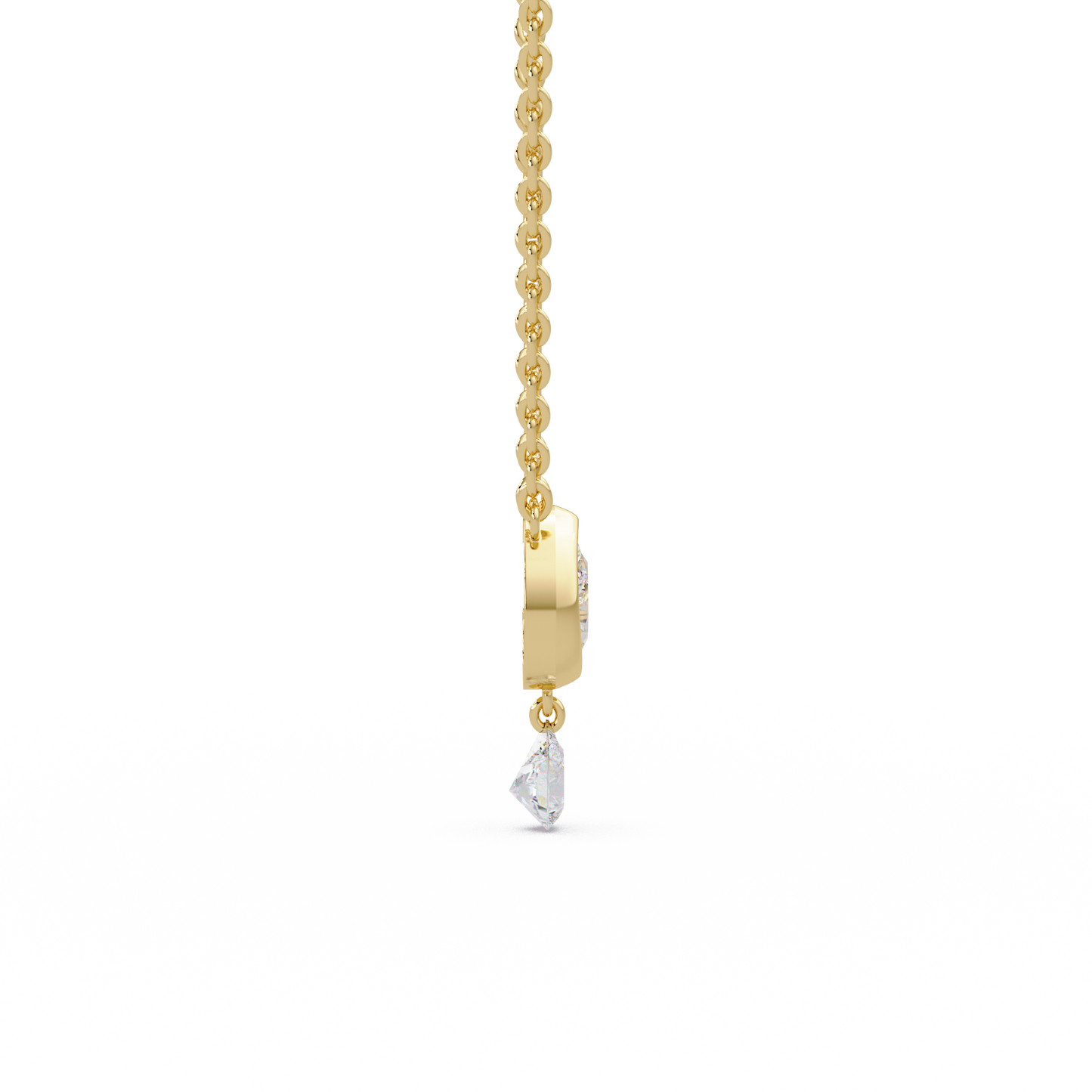 Cascading Tear Duet Chain Pendant