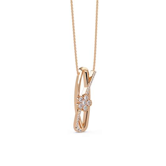 Posy Loop Bloom Chain Pendant