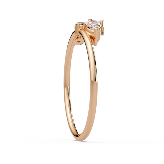 Marquise Spray Diamond Ring
