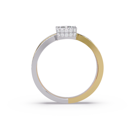 Radiant Tri Row Ring