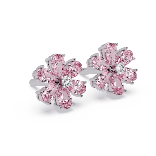 Pink Petal Bloom Earrings