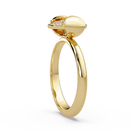Cushion Dome Pave Ring