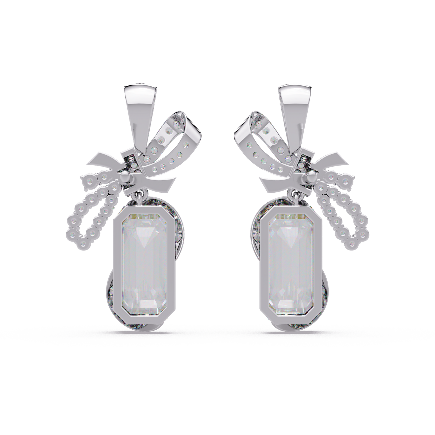 Couture Bow Ribbon Earrings