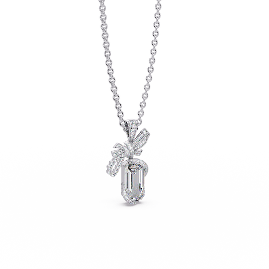 Couture Bow Ribbon Chain Pendant