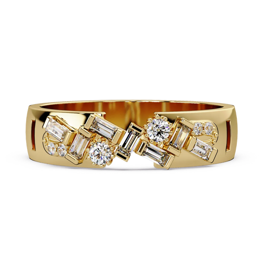 Deco Baguette Diamond Ring