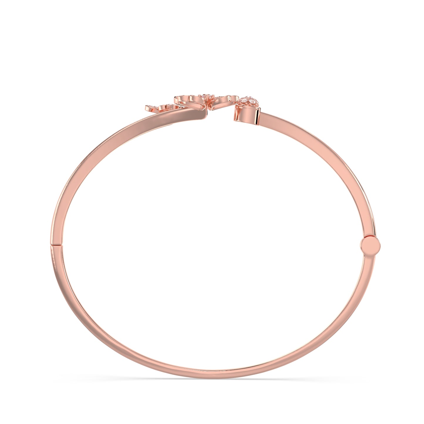 Petal Cluster Diamond Bangle