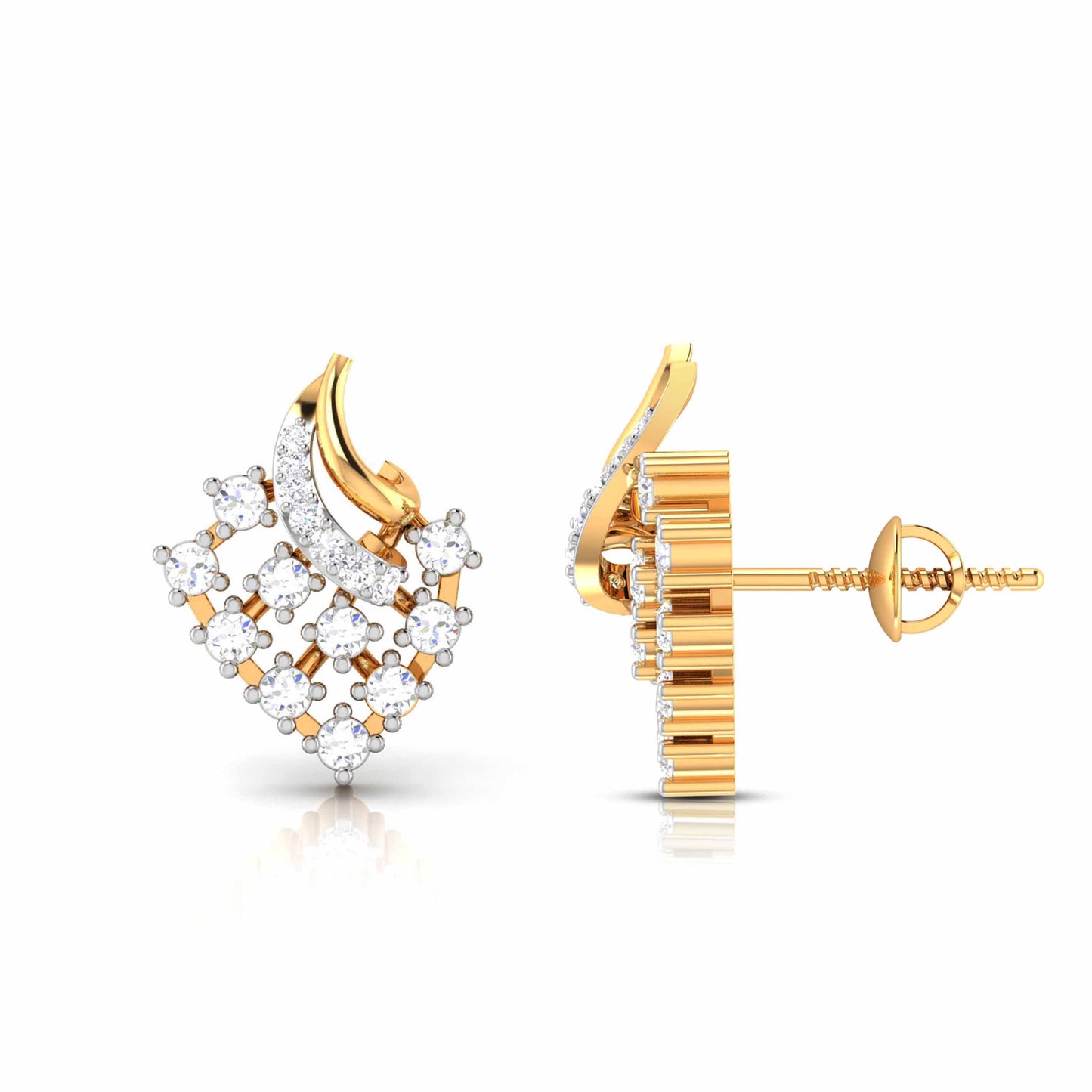 Kite Cluster Stud Earrings