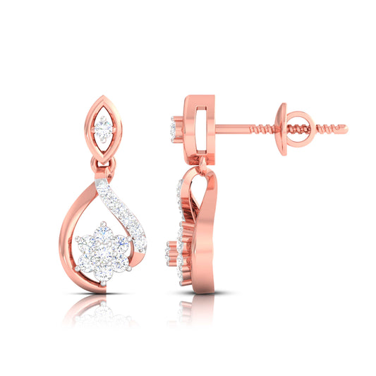 Infinity Blossom Drop Earrings