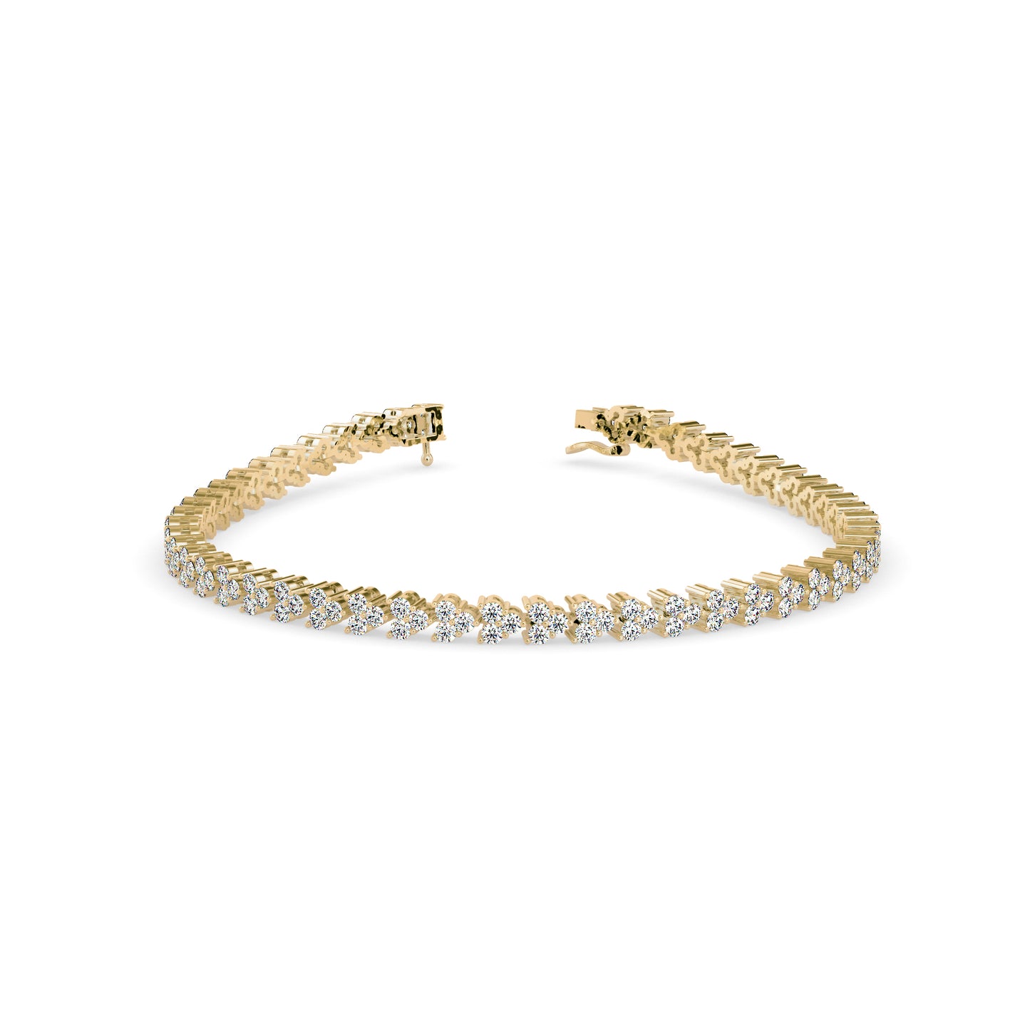Petal Tennis Diamond Bracelet