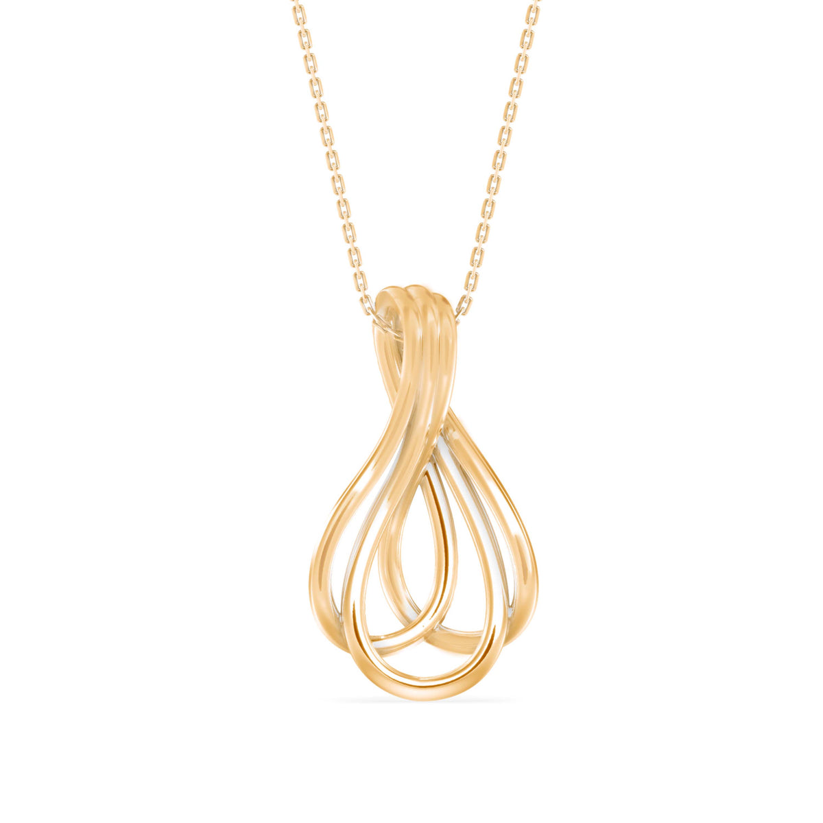 Ribbon Teardrop Pendant