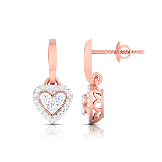 Heart Halo Trio Earrings