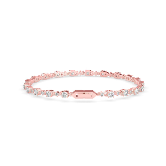Classic Rose Tennis Bracelet