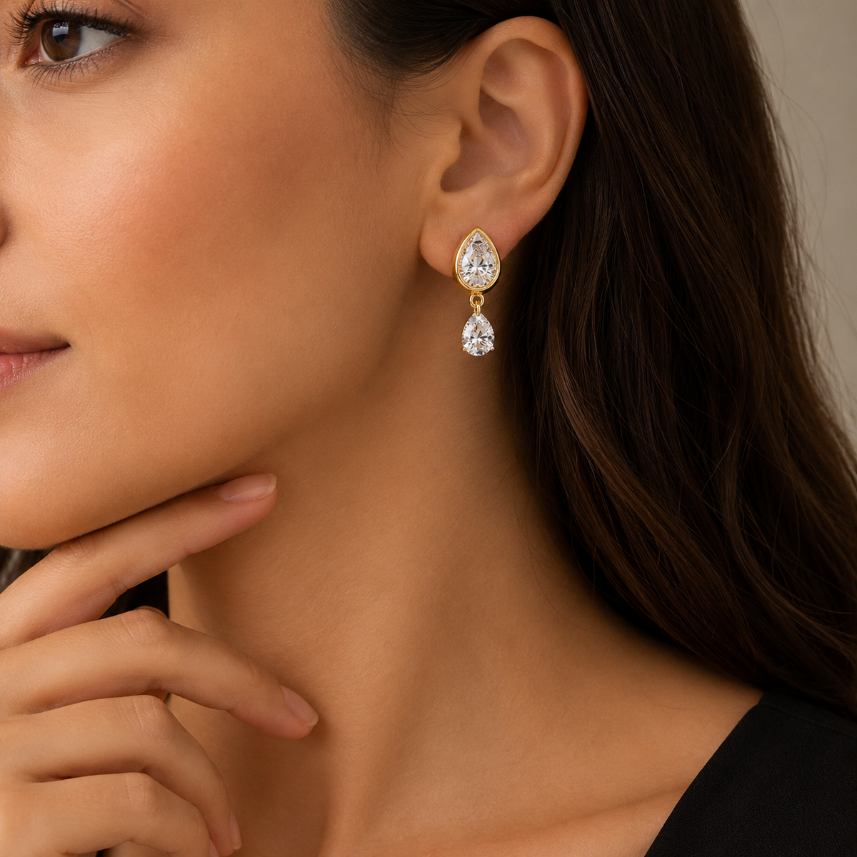 Cascading Tear Duet Earrings