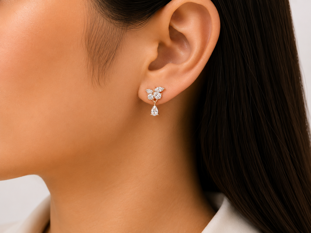 Stepping Stone Trilogy Earrings