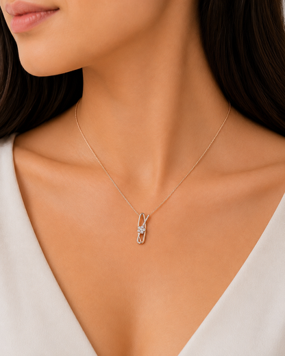 Posy Loop Bloom Chain Pendant
