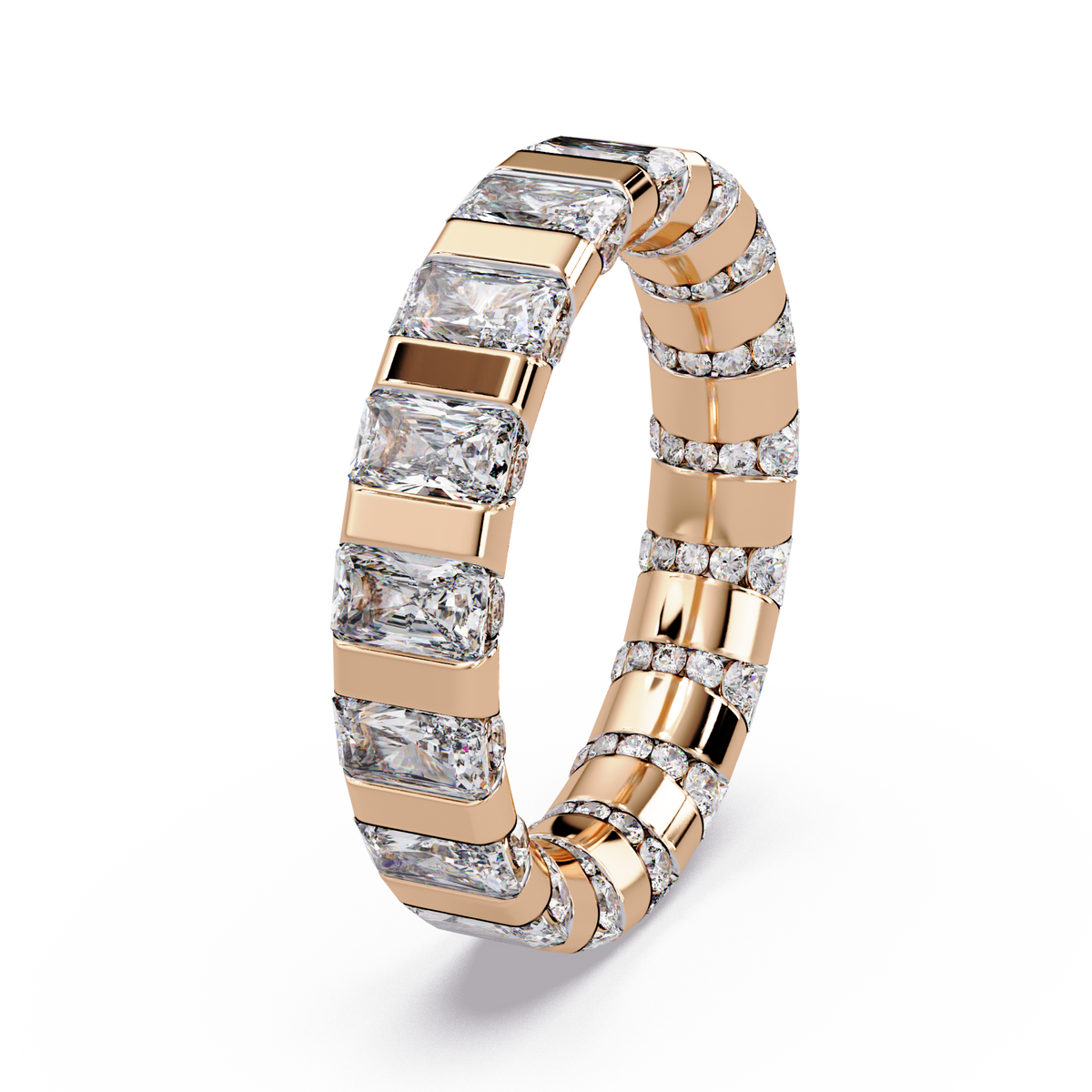 Emerald Bar Eternity Band