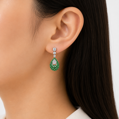 Dewdrop Pavé diamond Earrings