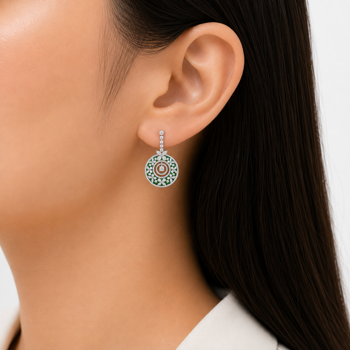 Celestial Wheel Mosaic Earrings