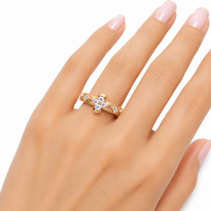 Clover Bloom Diamond Band