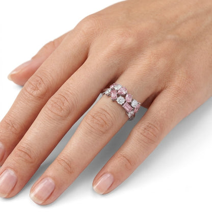 Pink Diamond Eternity Band