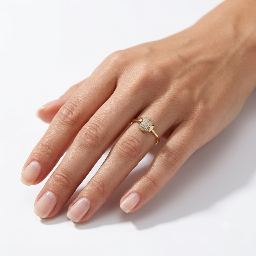 Cushion Dome Pave Ring