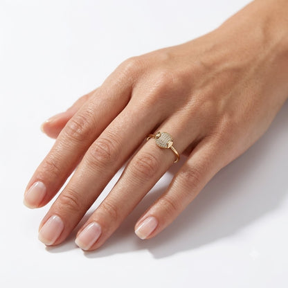 Cushion Dome Pave Ring