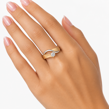 Embraced Two Tone Ring