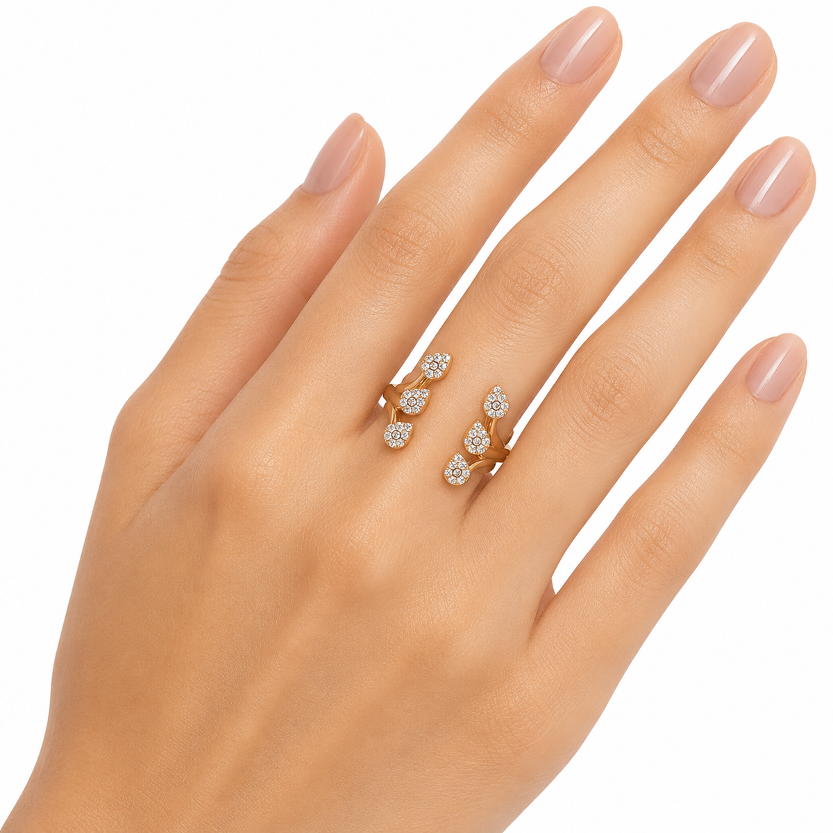Open Petal Cluster Ring