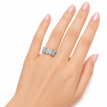 Marquise Floret Eternity Band