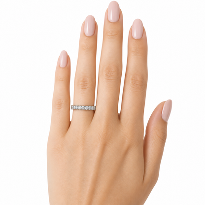 Brilliant Round Eternity Band