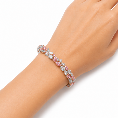 Blush Diamond Cascade Bracelet