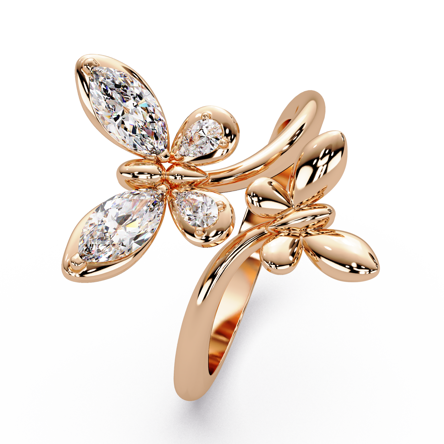 Marquise Papillon Diamond Ring