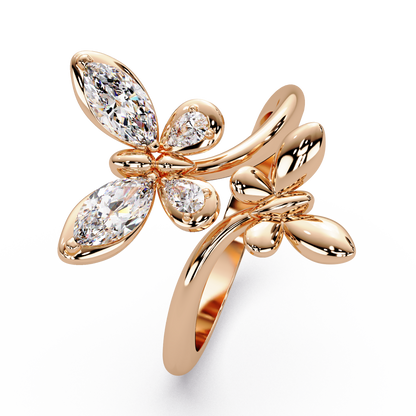 Marquise Papillon Diamond Ring