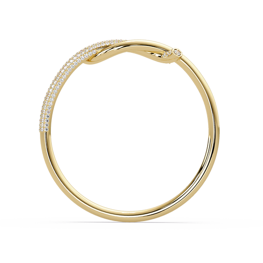 Pave Knot Diamond Bangle