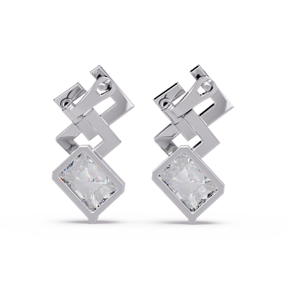 Interlaced Deco Geometry Earrings