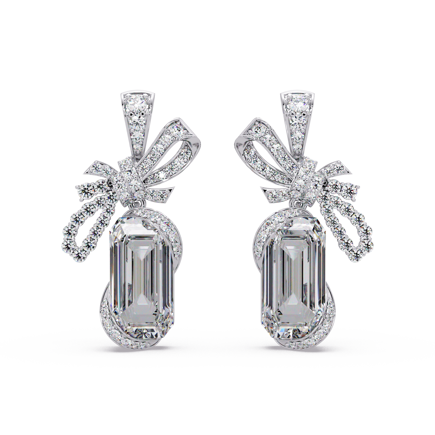Couture Bow Ribbon Earrings