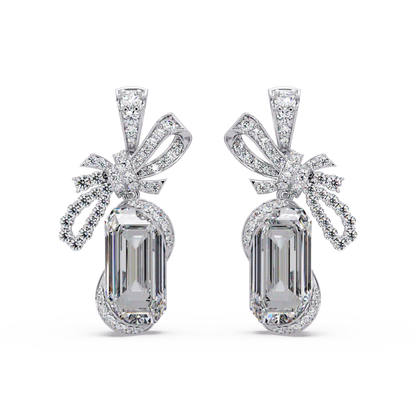 Couture Bow Ribbon Earrings
