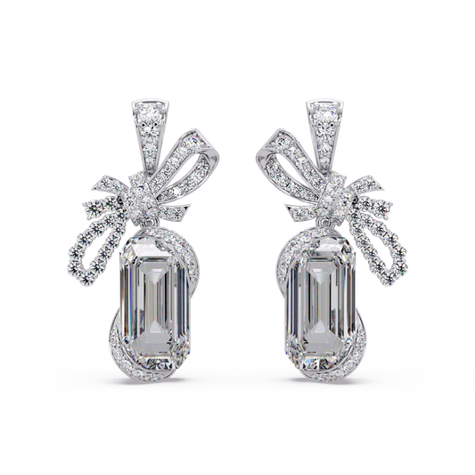 Couture Bow Ribbon Earrings