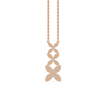 Trailing Orchid Vine Chain Pendant