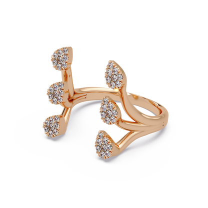 Open Petal Cluster Ring