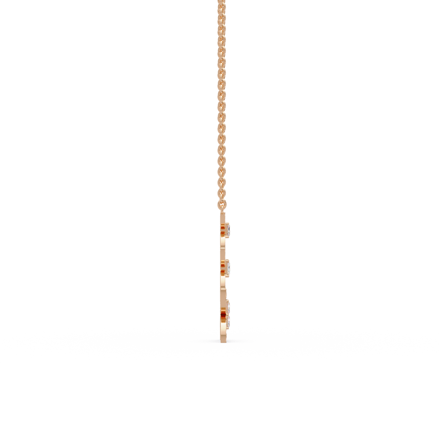 Trailing Orchid Vine Chain Pendant