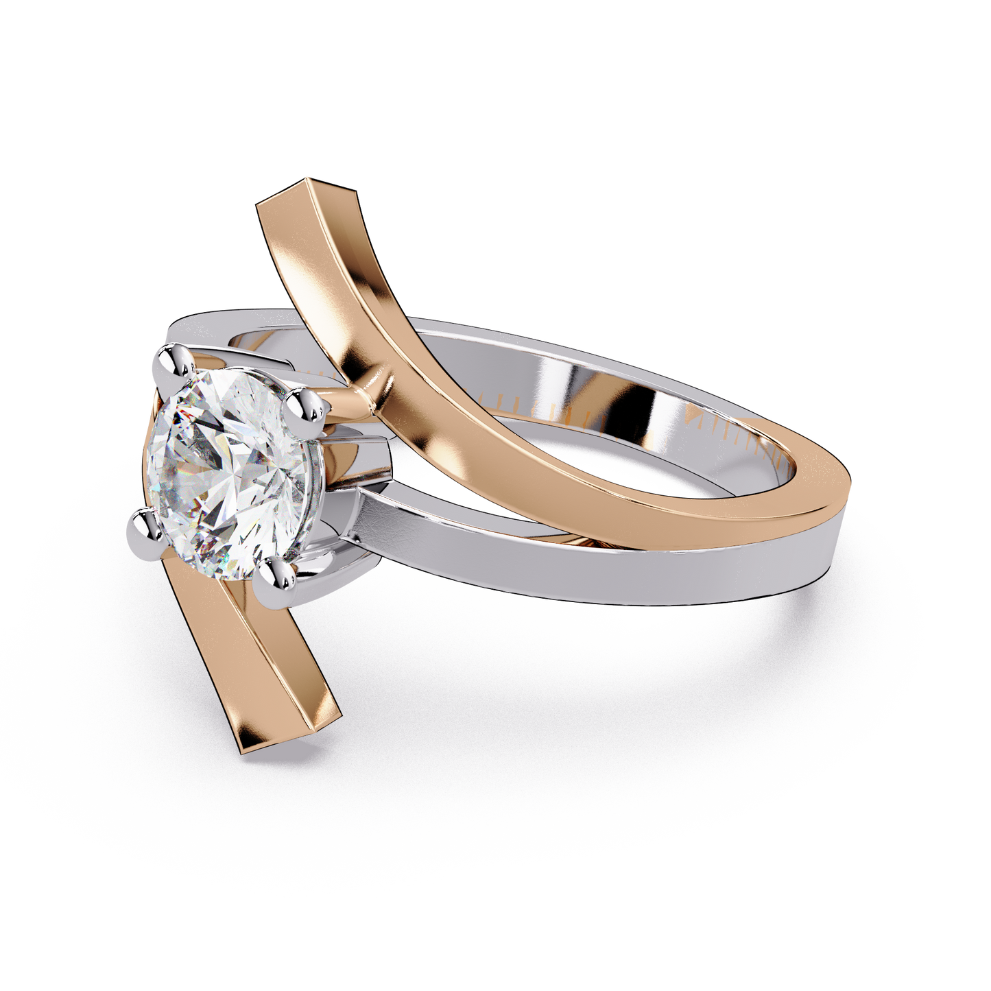 Crossing Two Tone Ring