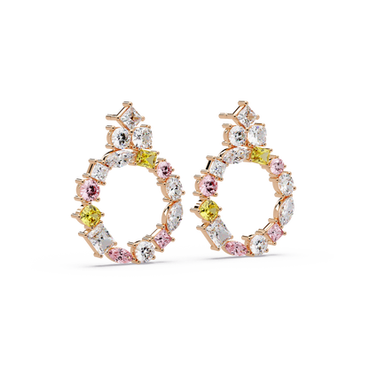Carousel Mixed Stone Earrings