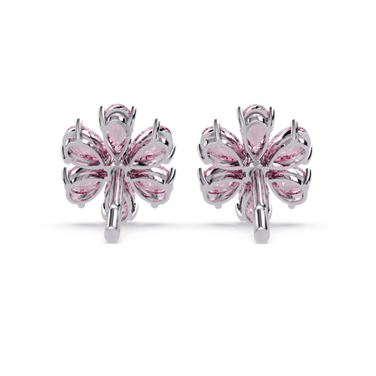 Pink Petal Bloom Earrings